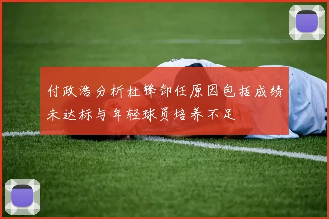付政浩分析杜锋卸任原因包括成绩未达标与年轻球员培养不足