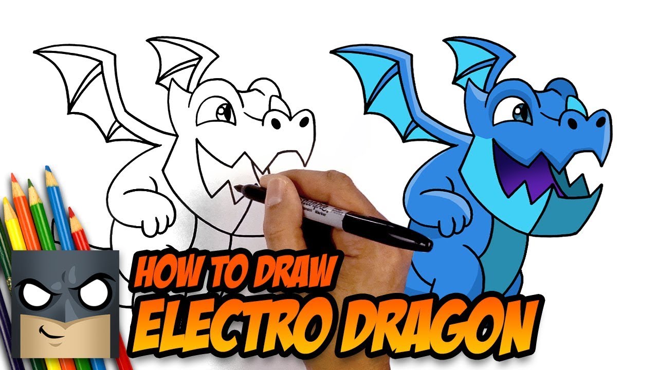 How To Draw Clash Royale Electro Dragon