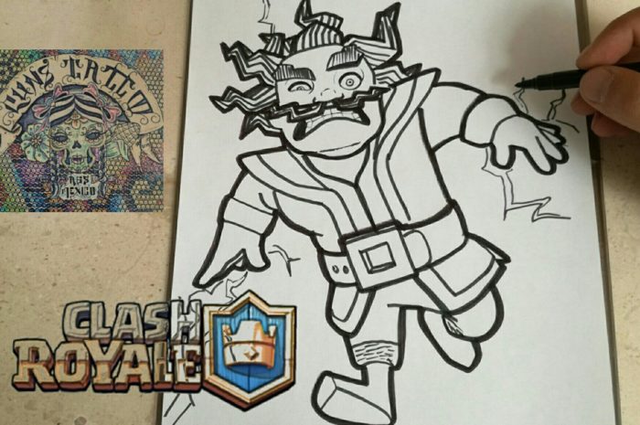 COMO DIBUJAR AL MAGO ELECTRICO – CLASH ROYALE